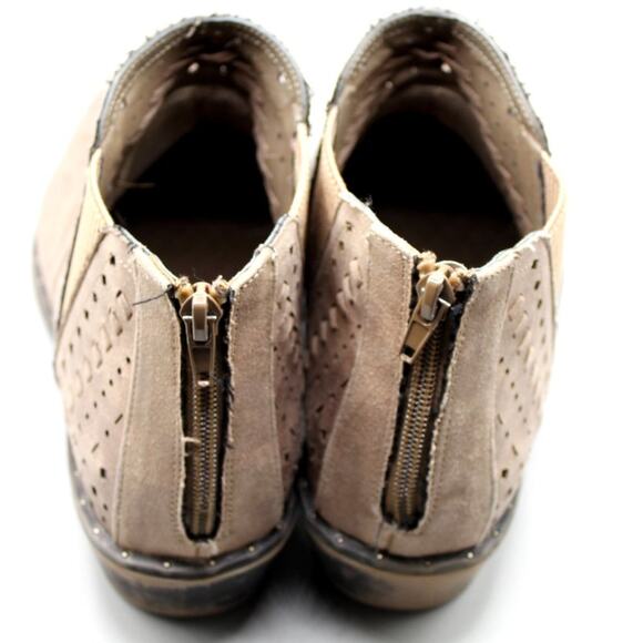 Rampage Eon Taupe Booties Size 9.5 M Back Zipper - Picture 7 of 11